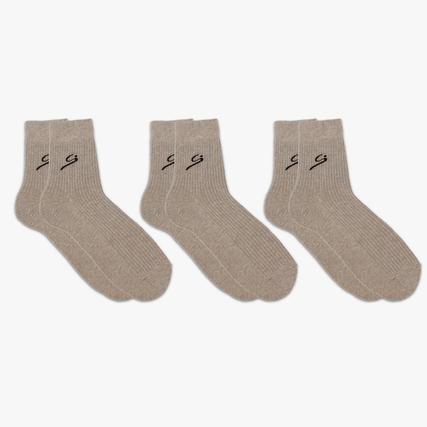 Men's Ribbed Crew Sock 3-Pack