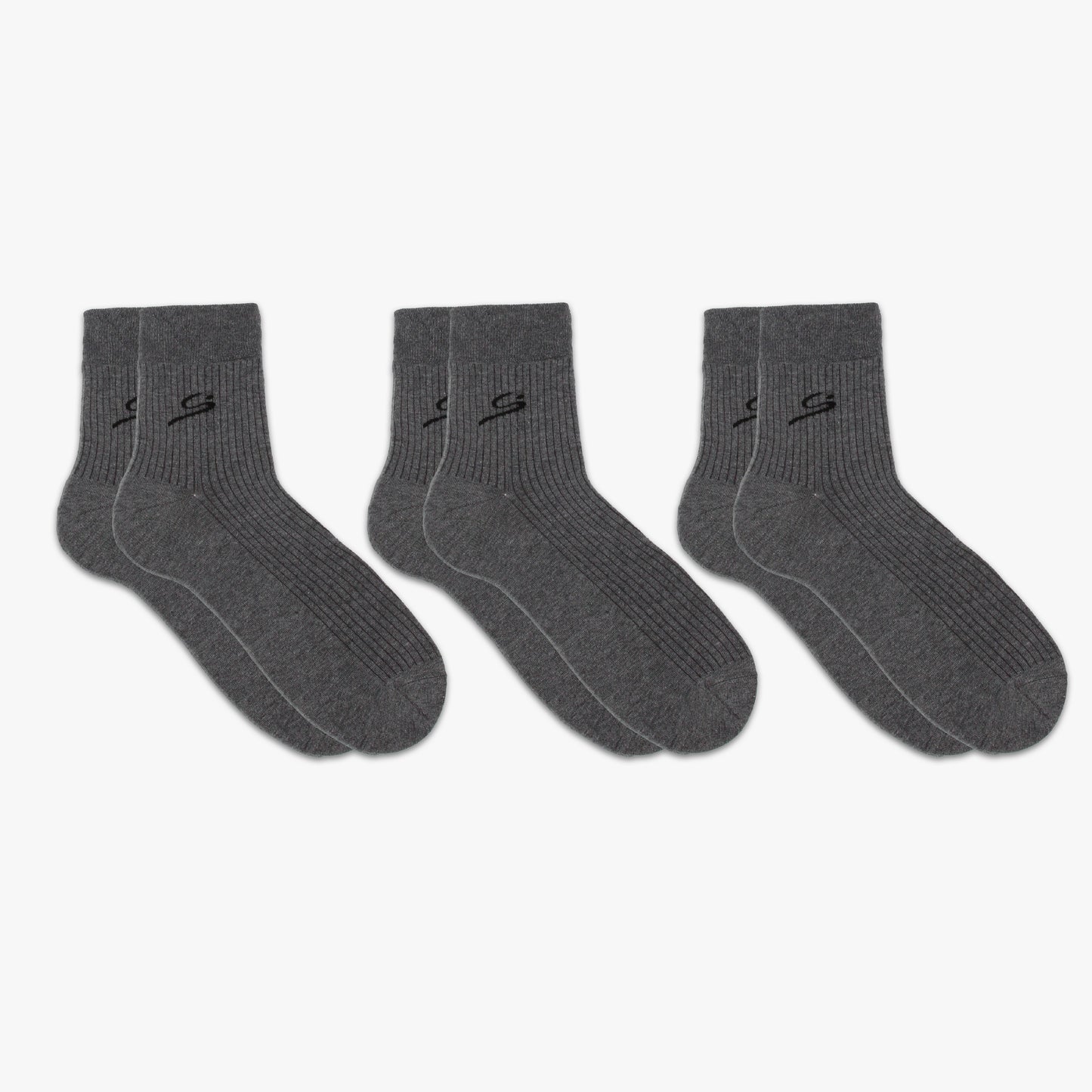 Men's Ribbed Crew Sock 3-Pack