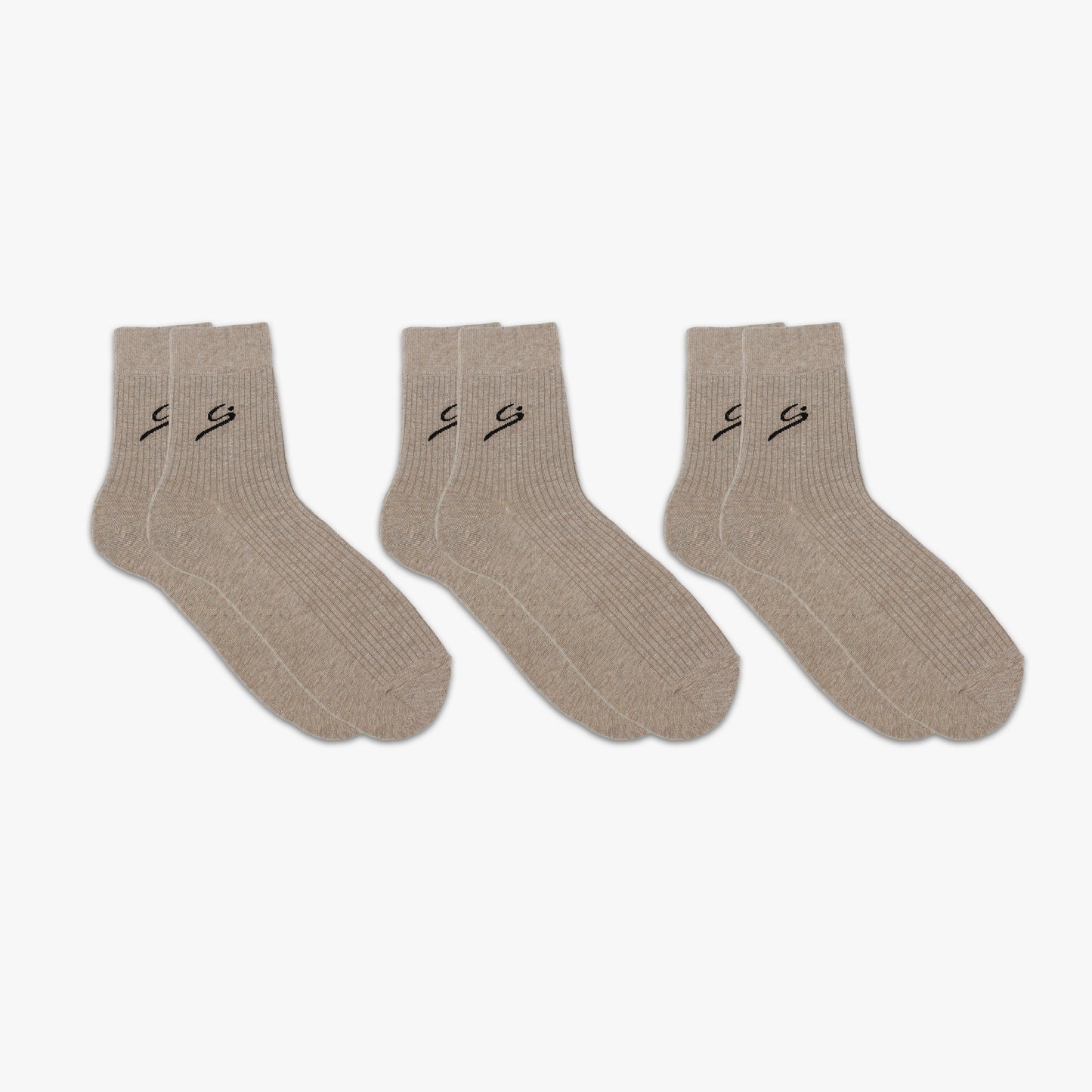 Men's Ribbed Crew Sock 3-Pack